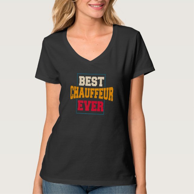 Chauffeur Carpooler Professional Driver Private Li T-Shirt (Vorderseite)