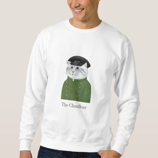 CHAUFFEUR CAT Men's Basic Sweatshirt (Vorderseite)