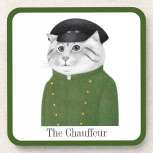 CHAUFFEUR CAT-Untersetzer für Hartkunststoffe + Te Getränkeuntersetzer
