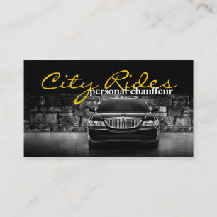 Chauffeur Town Car Fahrer Transportunternehmen Visitenkarte