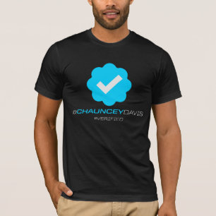 @ChaunceyDavis - überprüft - Schwarzes T-Shirt