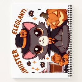 Chausie Cat a Playful Blend Kawaii & Halloween Notizbuch