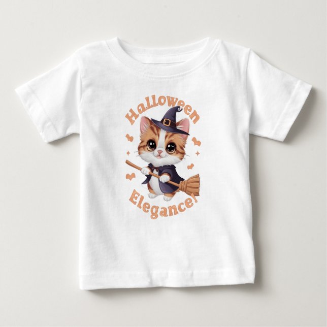 Chausie Cats verzauberter Halloween-Look Baby T-shirt (Vorderseite)
