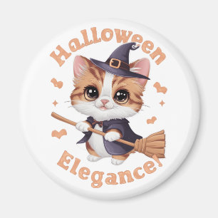 Chausie Cats verzauberter Halloween-Look Magnet