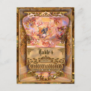 Chaussée-d'Antin Viktorianische Tischnummer Card