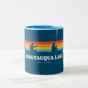 Chautauqua Lake New York Canoe Zweifarbige Tasse