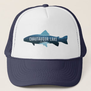 Chautauqua Lake New York Fisch Truckerkappe