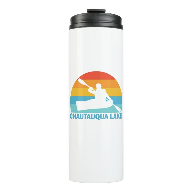 Chautauqua Lake New York Kayak Thermosbecher (Vorderseite)