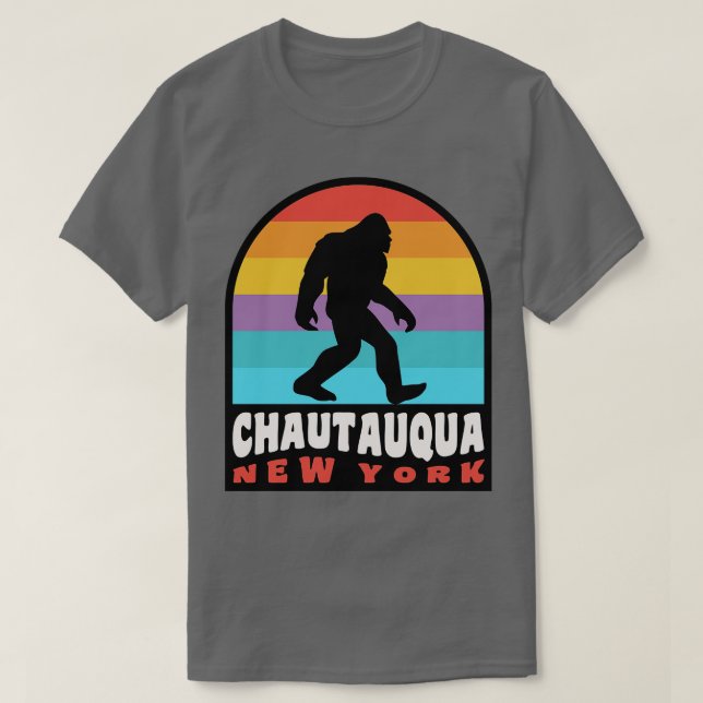 Chautauqua Lake New York NY Retro T-Shirt (Design vorne)