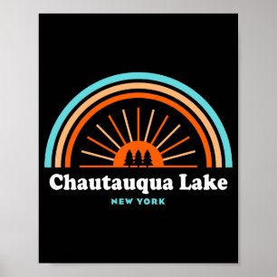 Chautauqua Lake New York Regenbogen  Poster