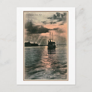 Chautauqua Lake, New York, Vintag Postkarte