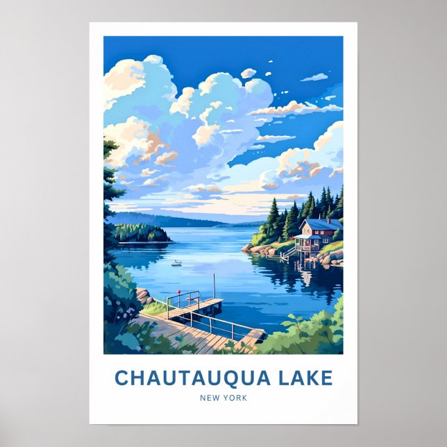 Chautauqua New York Travel Print Poster (Vorne)