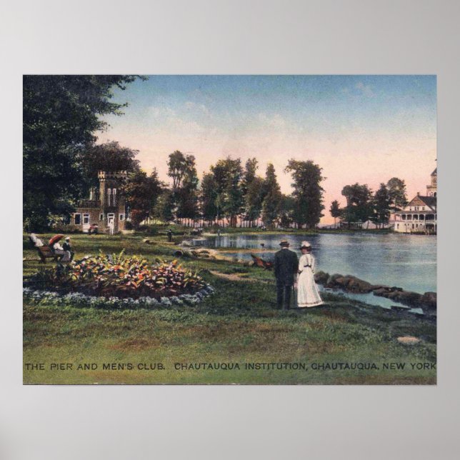 Chautauqua NY, New York, 1913 Vintag Poster (Vorne)