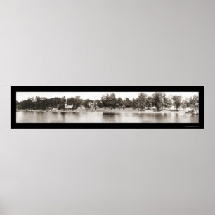 Chautauqua NY Wasser-Foto 1909 Poster