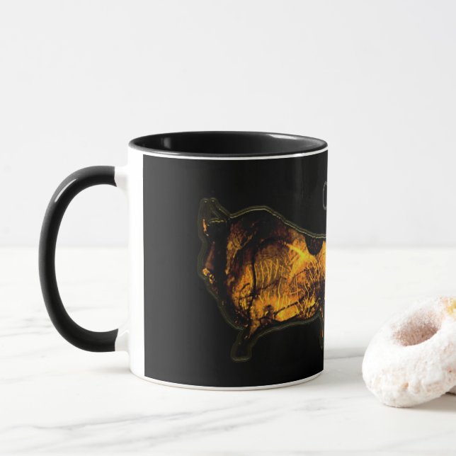 Chauvet Bison - Magische Tasse (Mit Donut)