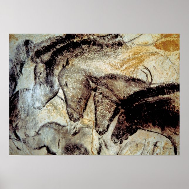 Chauvet Höhle Pferde Poster (Vorne)