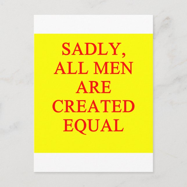 Chauvinistin Postkarte (Vorderseite)