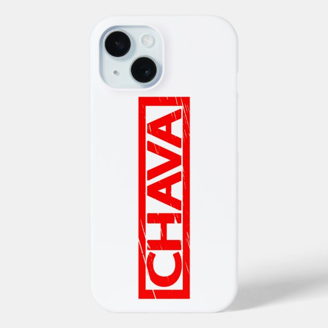 Chava Briefmarke Case-Mate iPhone Hülle (Rückseite)