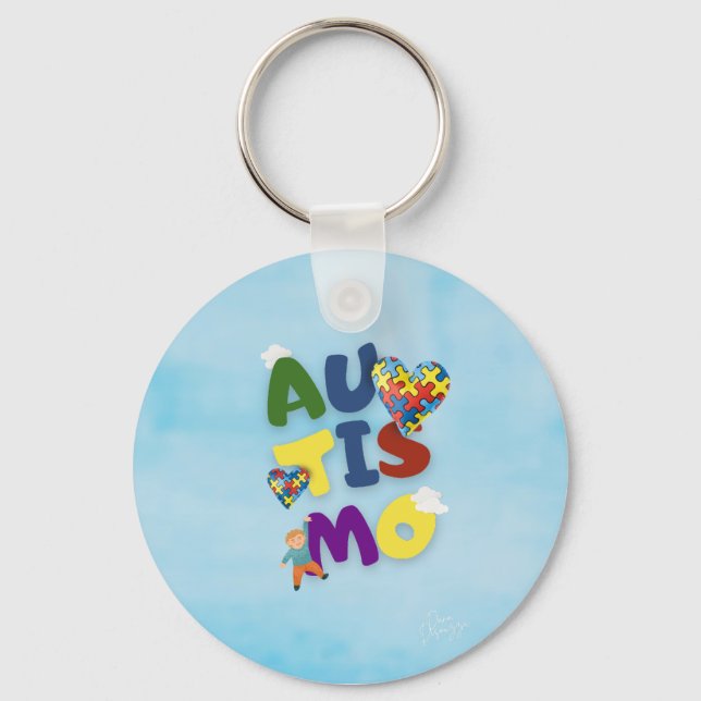 Chaveiro Mãe de Autista Schlüsselanhänger (Vorderseite)
