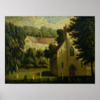 Chawton House and Church, 1809