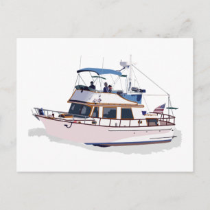CHB DIESEL TRAWLER POSTKARTE