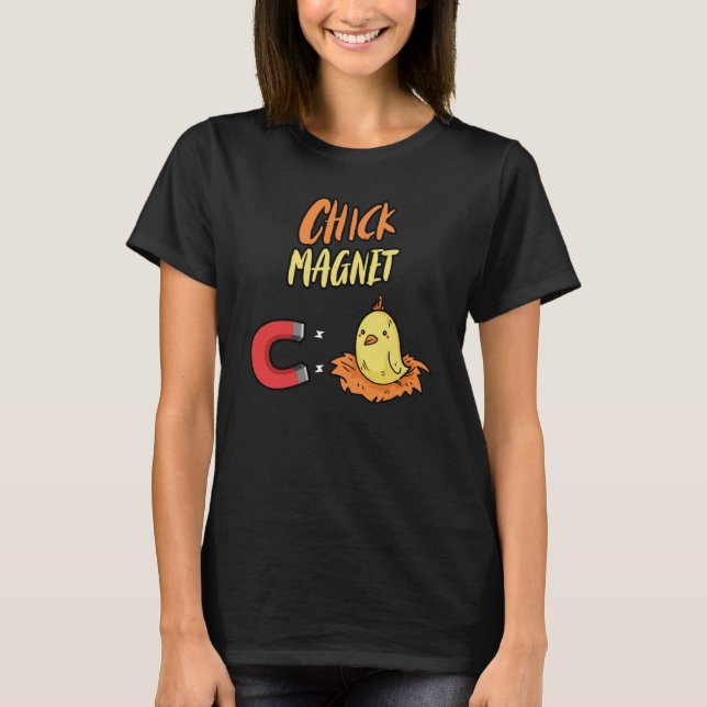 Chcik Magnet Chicken Chick T-Shirt (Vorderseite)