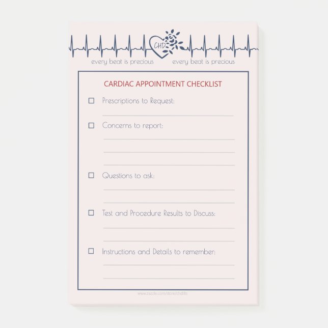 CHD Ärzteernennung nach der Zulassung Post-it Klebezettel (Vorderseite)