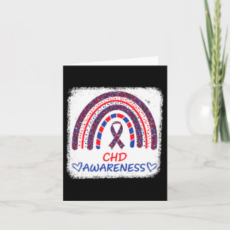 Chd Awareness Herzerkrankungen Bleichte Rainbow Bl Karte
