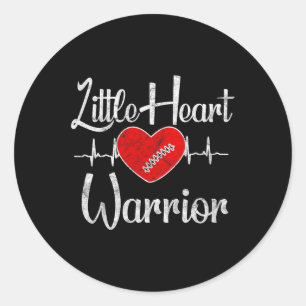 Chd Awareness - Little Heart Warrior Runder Aufkleber