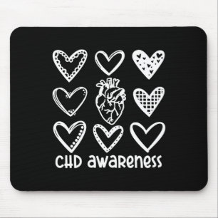 Chd Awareness Warrior-heart Disease Month Awarenes Mousepad