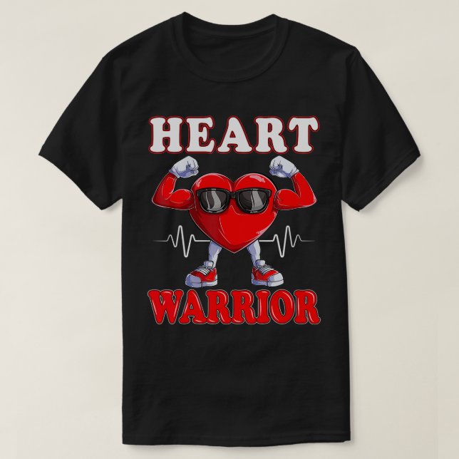 CHD-Bewusstsein für Herzkrieger T-Shirt (Design vorne)