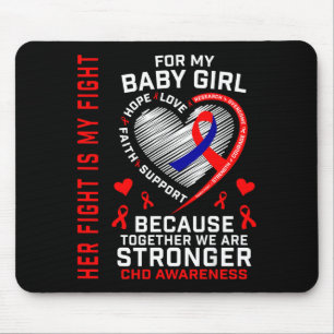 CHD-Bewusstseins-Baby-Mädchen-Tochter-Herzkrankhei Mousepad