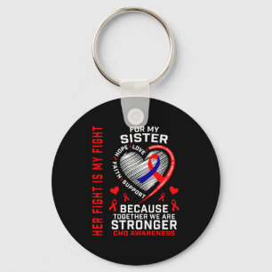 CHD-Bewusstseins-Schwester-Herzkrankheit-passende  Schlüsselanhänger