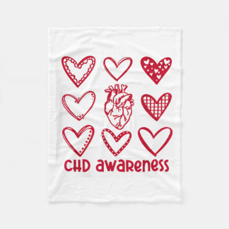CHD-Bewusstseinsmonat für angeborene Herzfehler Fleecedecke