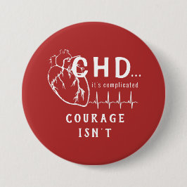 CHD Heart Sketch EKG Button