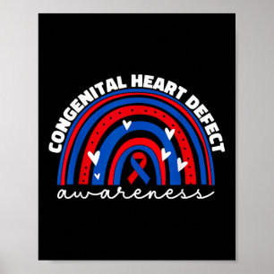 Chd Kongenitale Herzfehler Warnmonat für Ki Poster