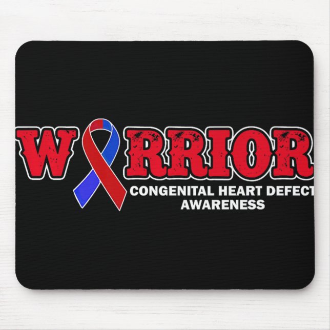 Chd Warrior Congenital Heart Defect Operation Awar Mousepad (Vorne)