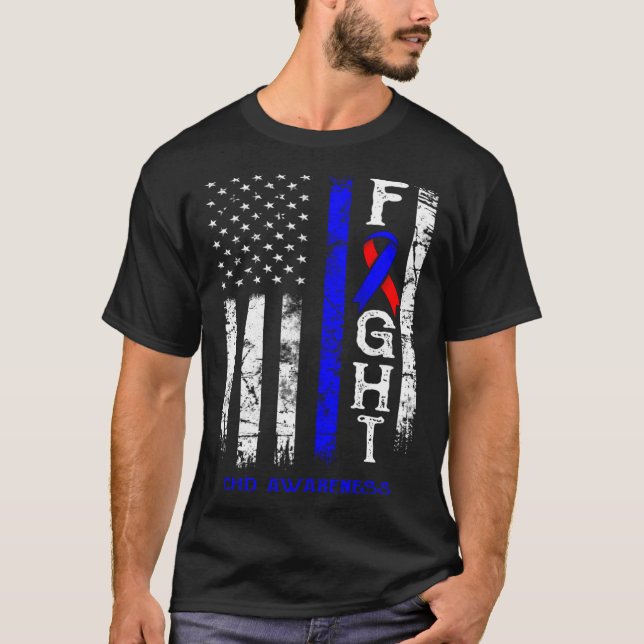CHD Warrior US Flag T-Shirt (Vorderseite)
