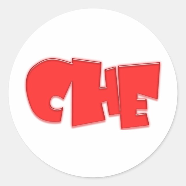 Che cool Design! Runder Aufkleber (Vorderseite)