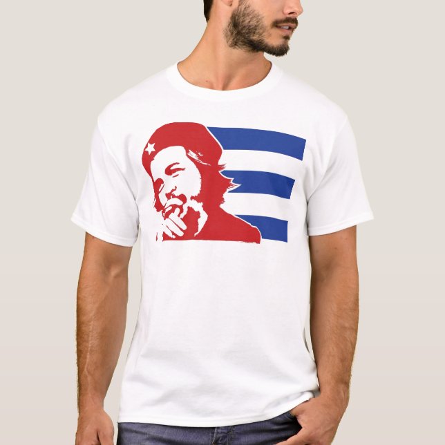 Che Guevara Cuban Flag  T-Shirt (Vorderseite)