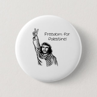 Che Guevara, Freiheit für Palästina! Button