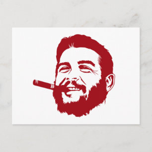 Che Guevara mit Cigar Portrait Postkarte