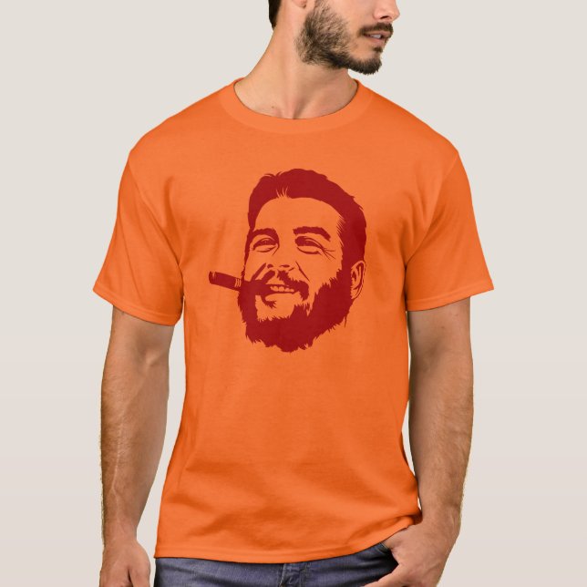 Che Guevara mit Zigarren-Porträt-T - Shirt (Vorderseite)