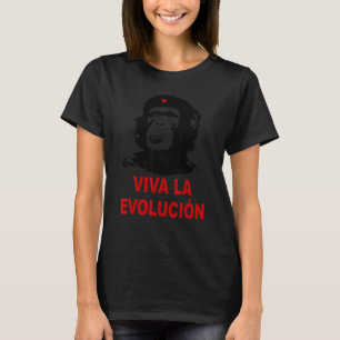 Che Guevara Monkey Evolution Kuba Revolution Satir T-Shirt