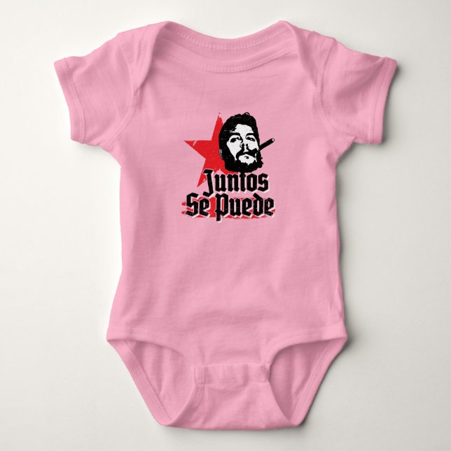 Che Guevara Revolutionär Zitat Juntos Se Puede Baby Strampler (Vorderseite)
