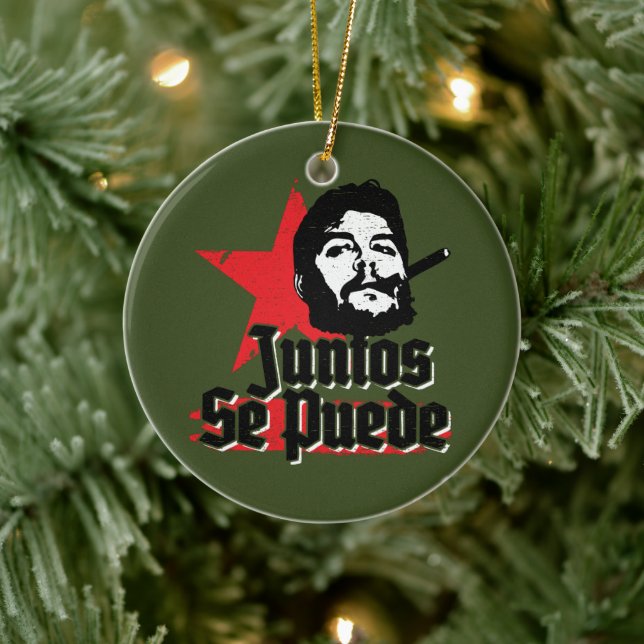 Che Guevara Revolutionär Zitat Juntos Se Puede Keramik Ornament (Baum)