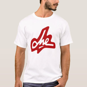 Che Guevara-Unterzeichnung - Rot auf Weiß T-Shirt