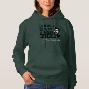 Che Guevara Zitat - Jeder allein verdient nichts Hoodie
