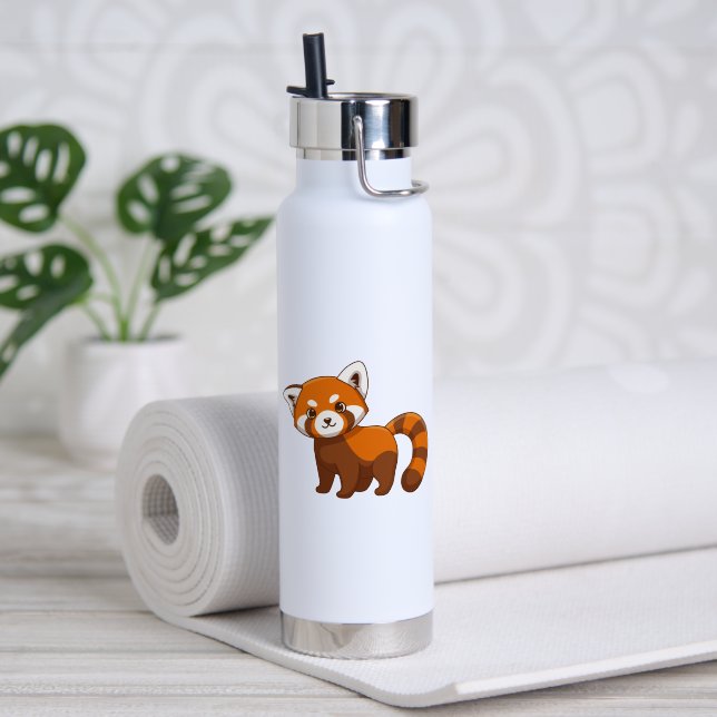Che Red Panda Trinkflasche (Yoga (gedreht)