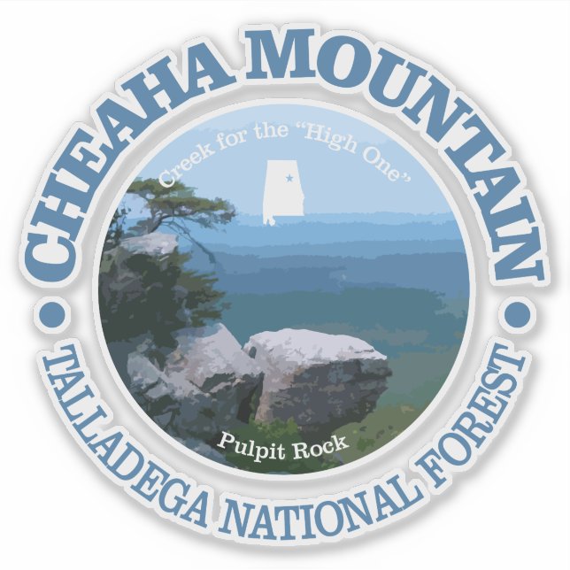 Cheaha Mountain Aufkleber (Vorderseite)